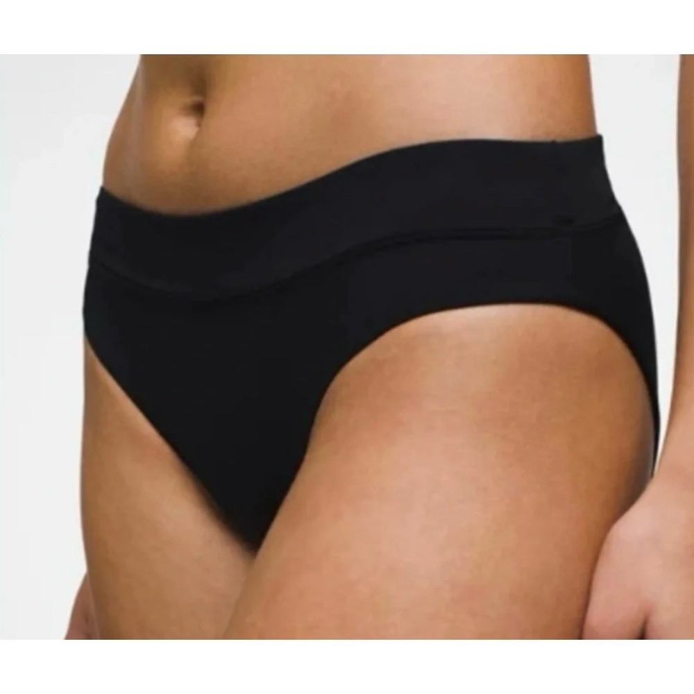 prana black summer wave swimsuit bikini bottom, women size large